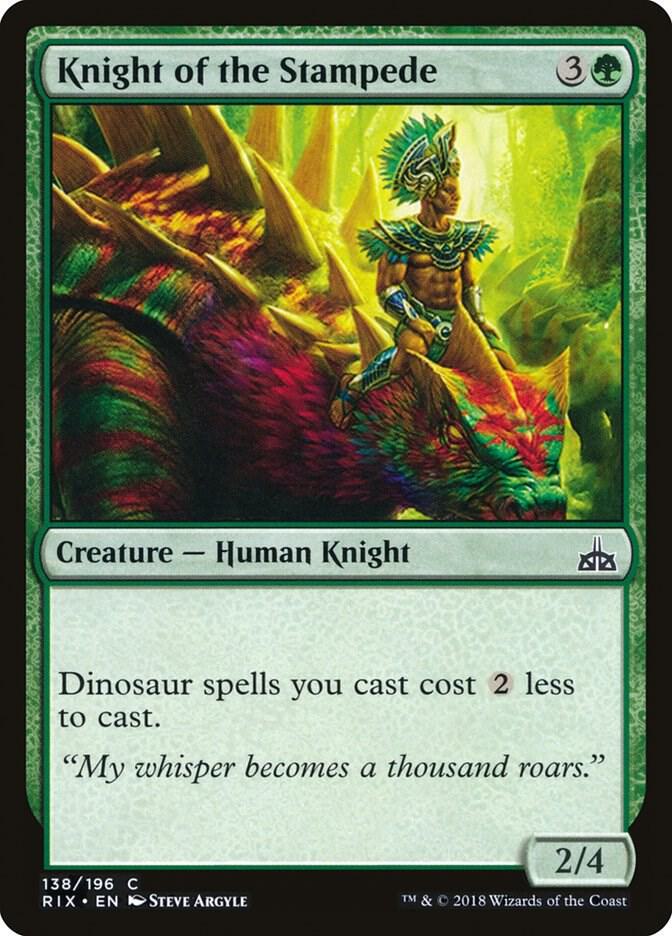 Knight of the Stampede [Rivals of Ixalan] 138