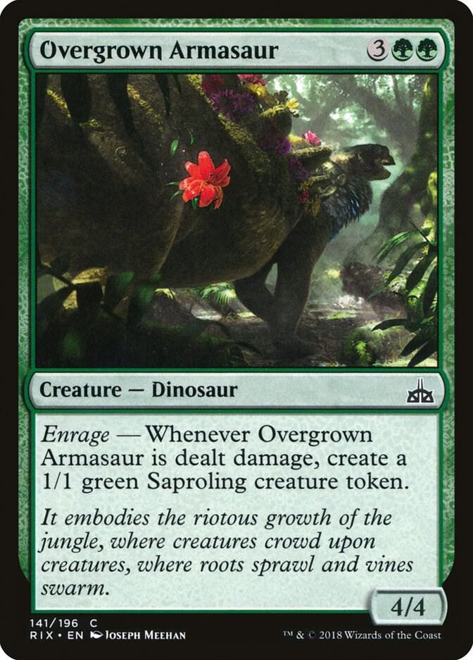 Overgrown Armasaur [Rivals of Ixalan] 141