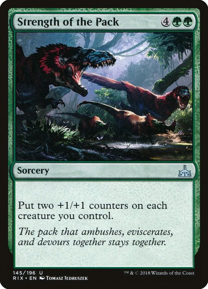 Strength of the Pack [Rivals of Ixalan] 145
