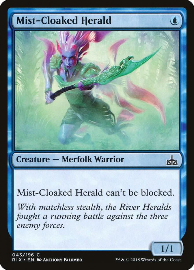 Mist-Cloaked Herald [Rivals of Ixalan] 43