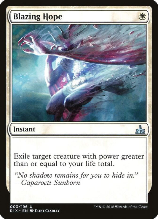Blazing Hope [Rivals of Ixalan] 3