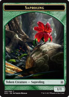 Saproling // Treasure (007) Double-Sided Token [Explorers of Ixalan] 1 // 7