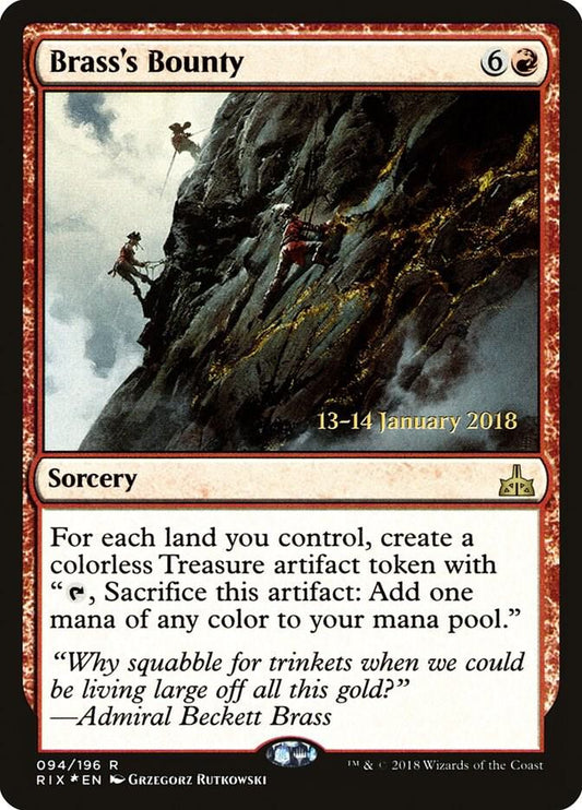 Brass's Bounty (RIX) [Prerelease Cards] 94