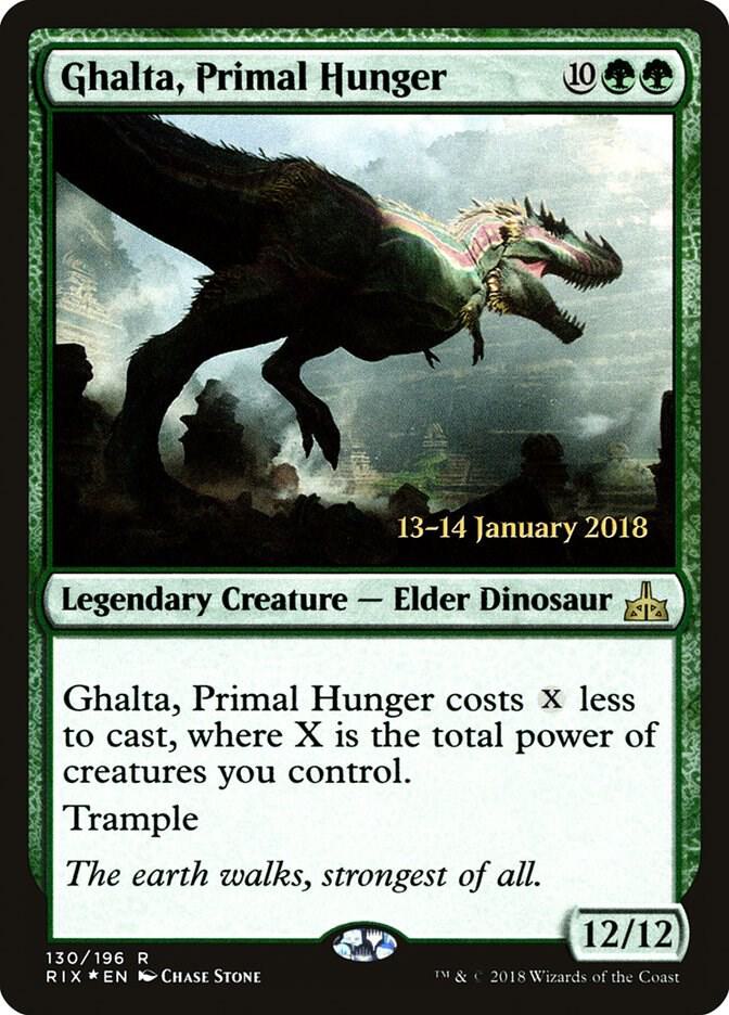 Ghalta, Primal Hunger (RIX) [Prerelease Cards] 130