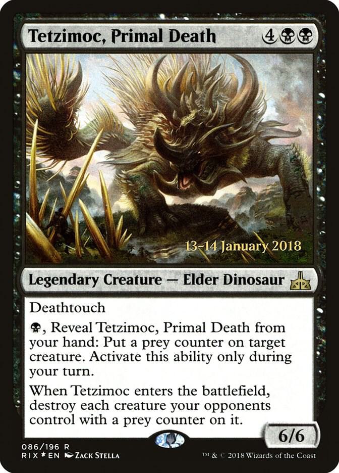 Tetzimoc, Primal Death [Prerelease Cards] 86