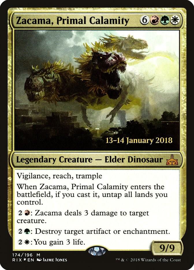 Zacama, Primal Calamity [Prerelease Cards] 174