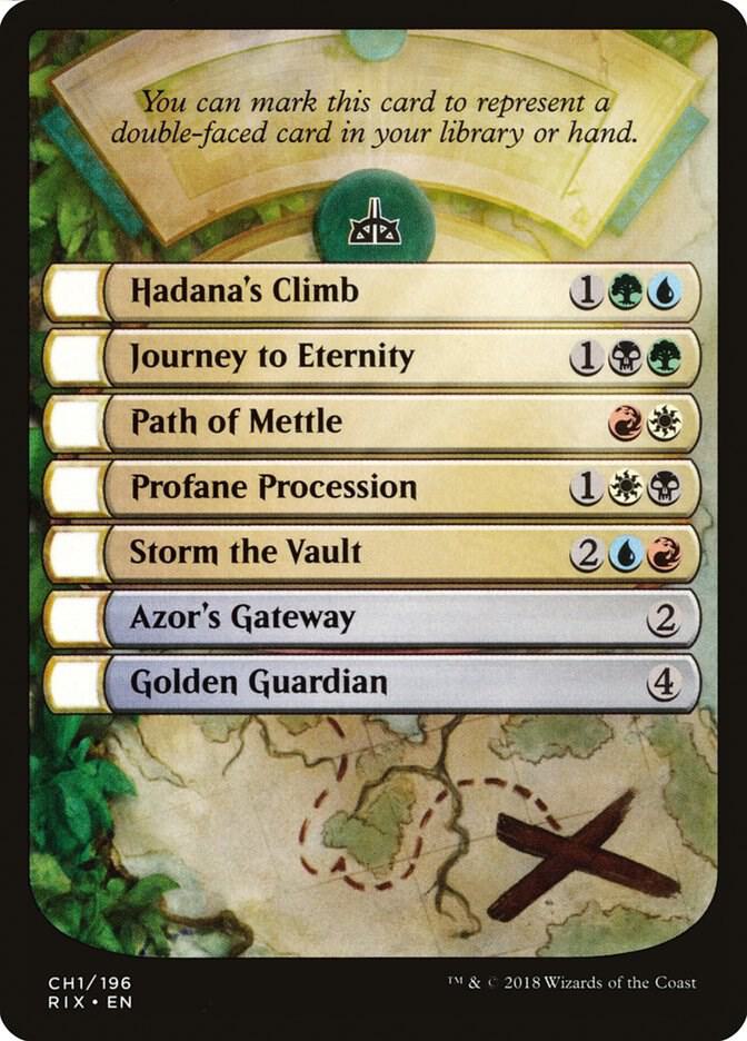 Checklist Card - Rivals of Ixalan [Rivals of Ixalan] CH1