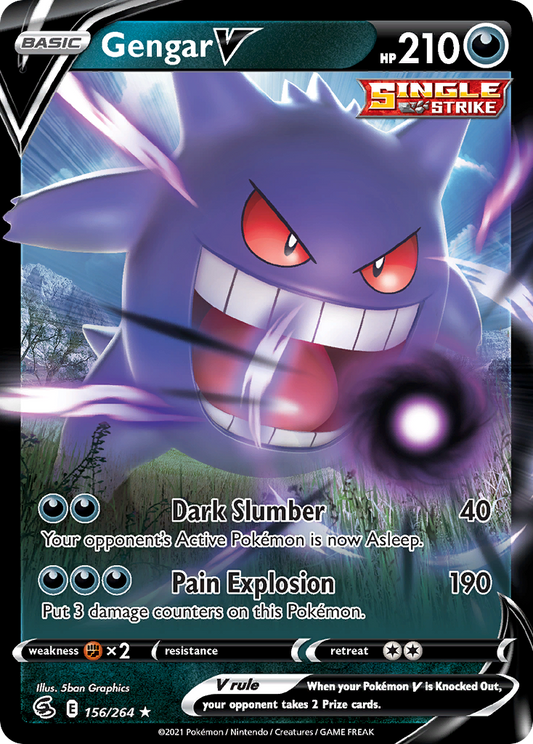 Gengar V - 156/264 Fusion Strike