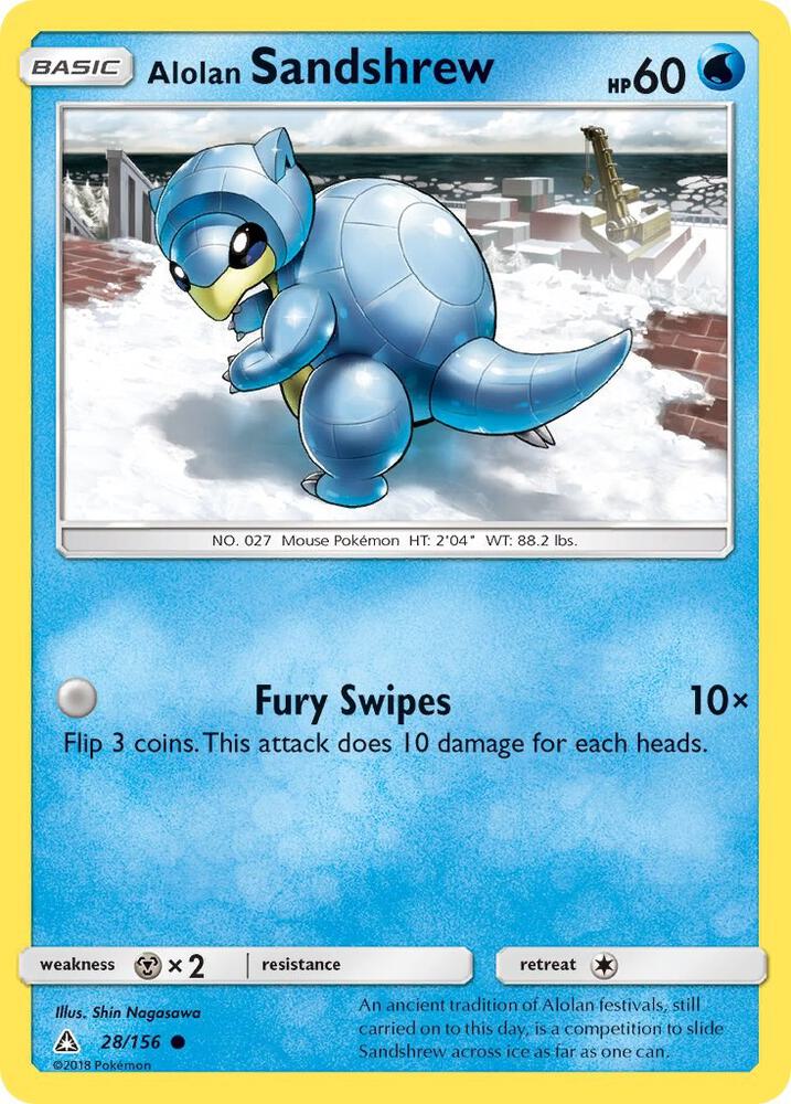 Alolan Sandshrew [SM - Ultra Prism] 28/156