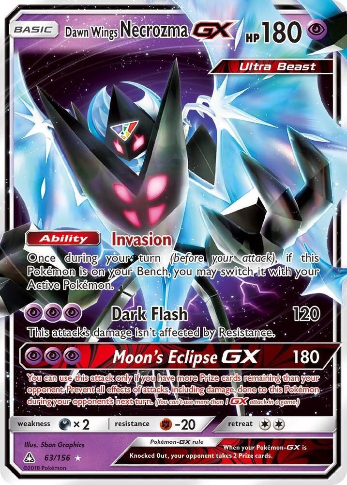 Dawn Wings Necrozma GX [SM - Ultra Prism] 63/156