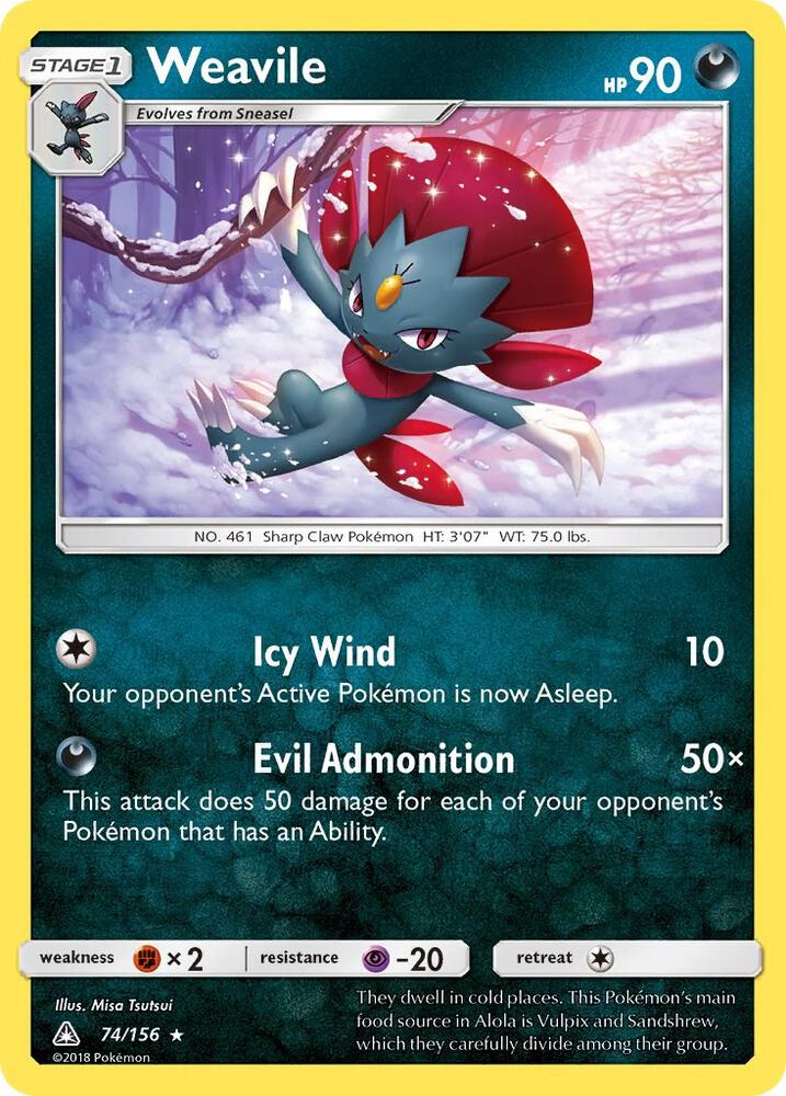 Weavile [SM - Ultra Prism] 74/156