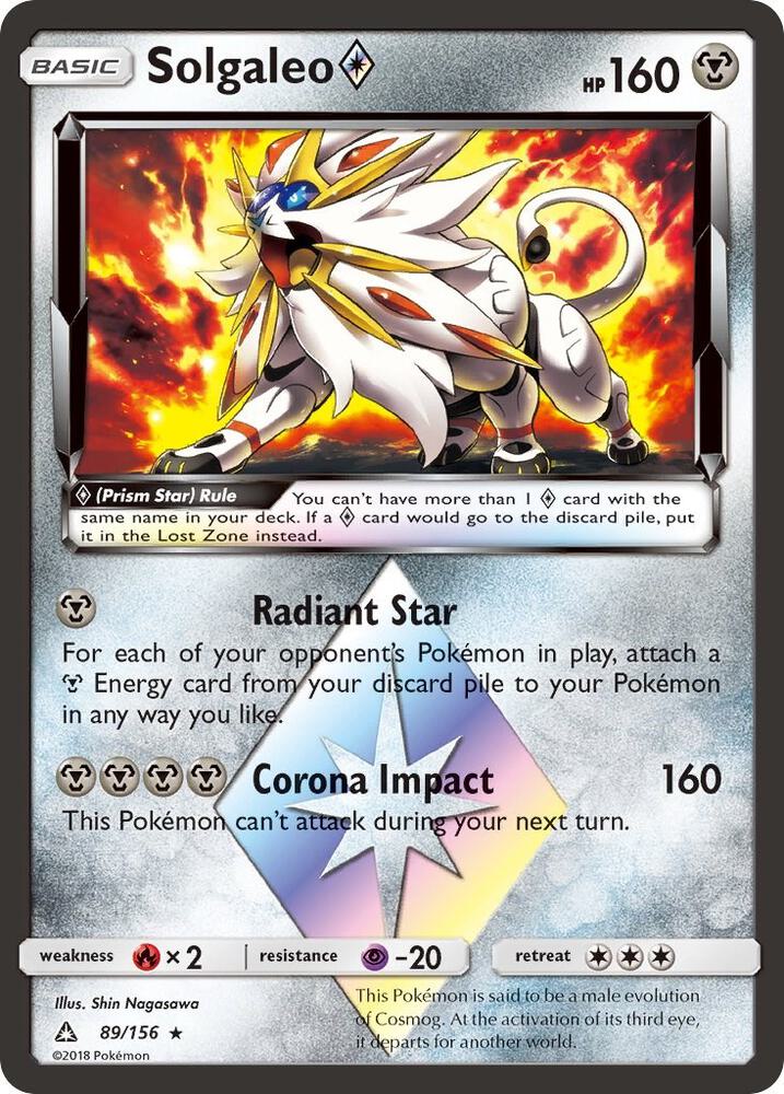 Solgaleo Prism Star [SM - Ultra Prism] 89/156