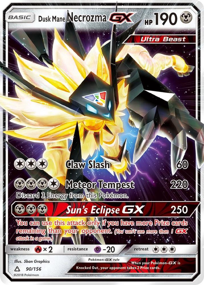 Dusk Mane Necrozma GX [SM - Ultra Prism] 90/156