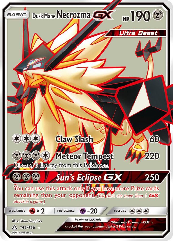 Dusk Mane Necrozma GX (Full Art) [SM - Ultra Prism] 145/156