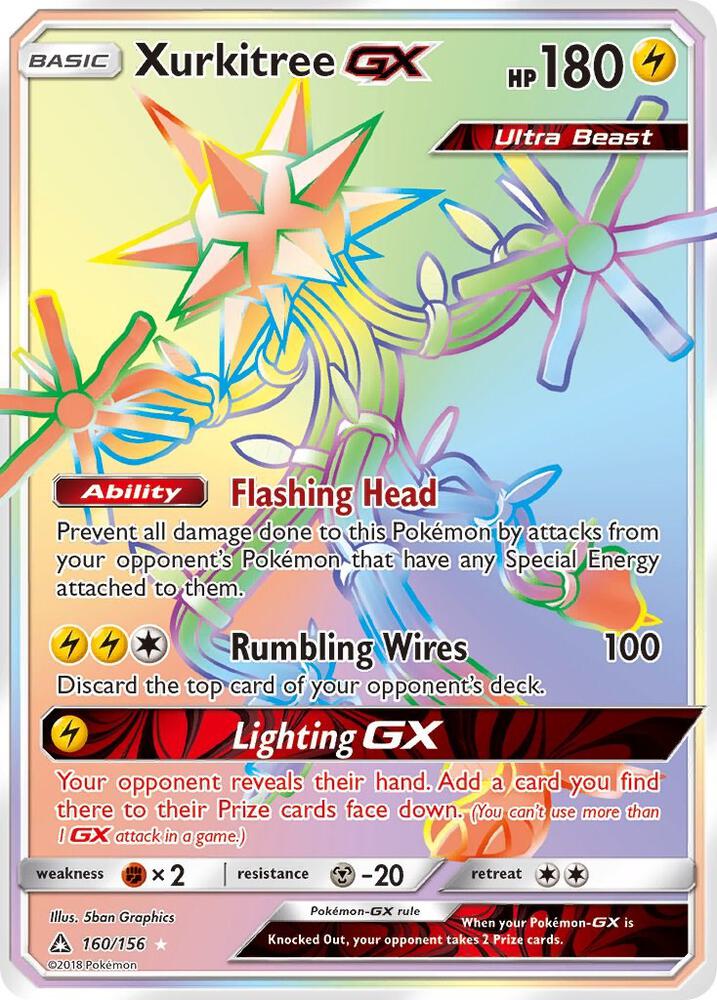 Xurkitree GX (Secret Rare) [SM - Ultra Prism] 160/156