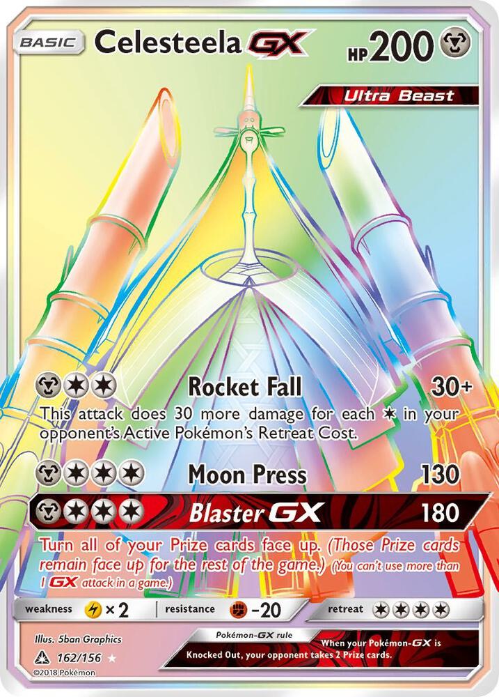 Celesteela GX (Secret Rare) [SM - Ultra Prism] 162/156