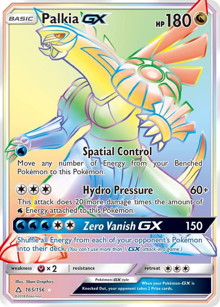 Palkia GX (Secret Rare) [SM - Ultra Prism] 165/156