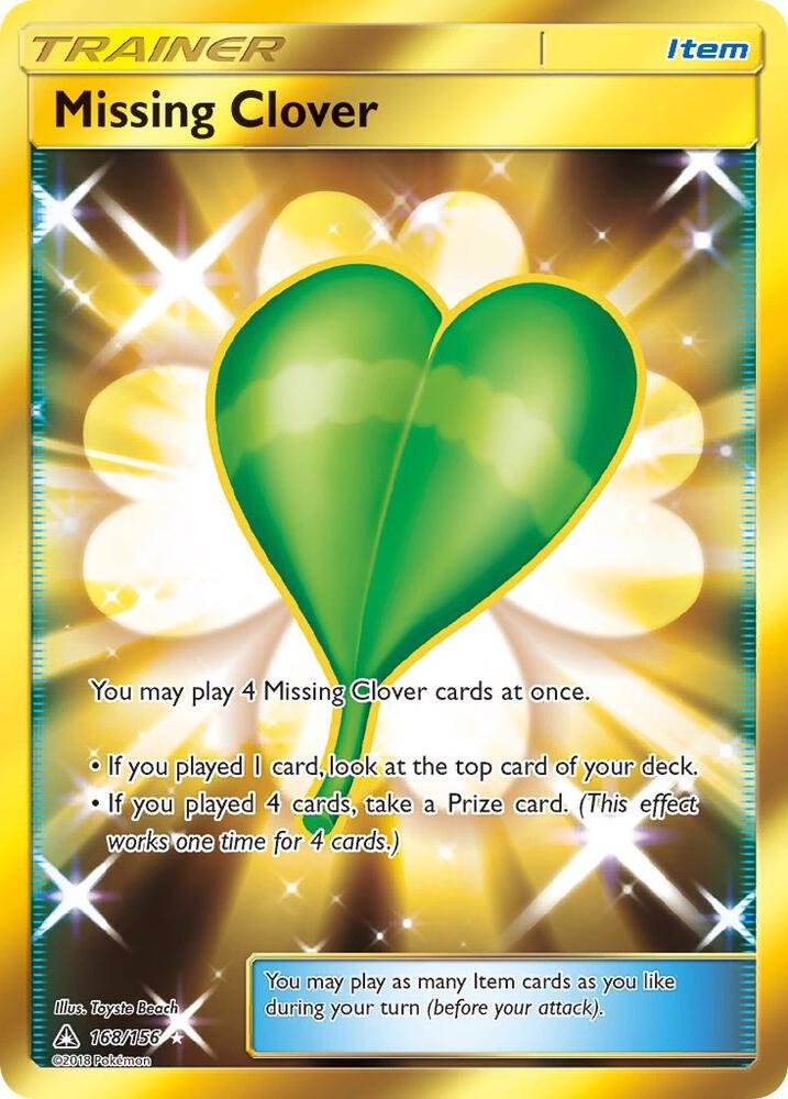 Missing Clover (Secret Rare) [SM - Ultra Prism] 168/156