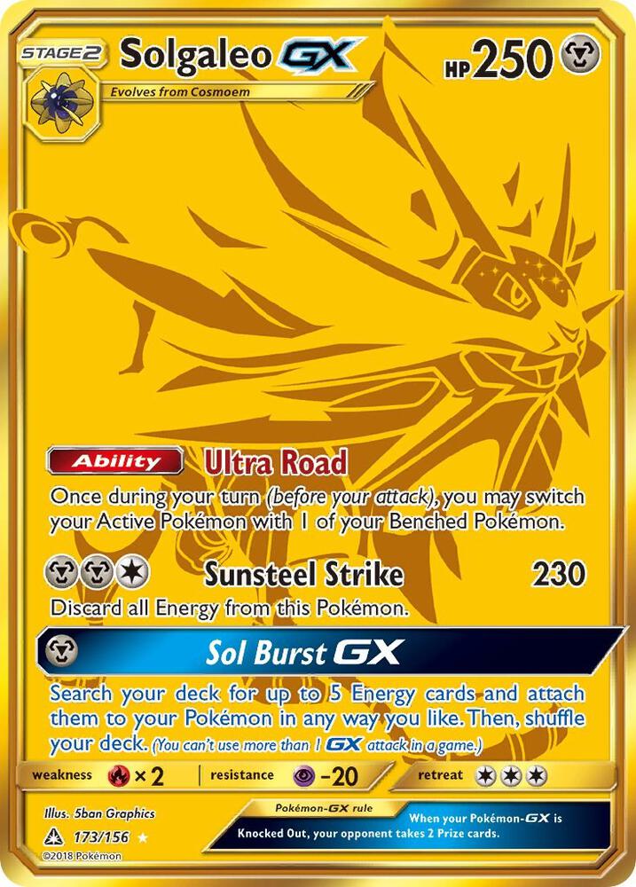 Solgaleo GX (Secret Rare) [SM - Ultra Prism] 173/156