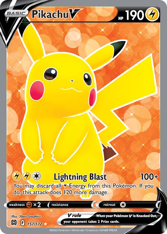 Pikachu V - 157/172 Brilliant Stars