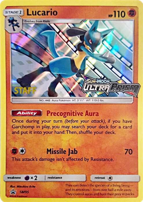 Lucario - SM95 (Prerelease) [Staff] [SM Promos] SM95