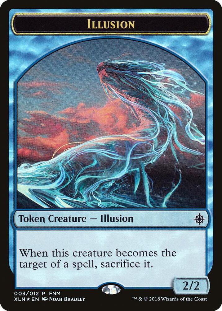 Illusion // Saproling Double-Sided Token [FNM Promos] 3