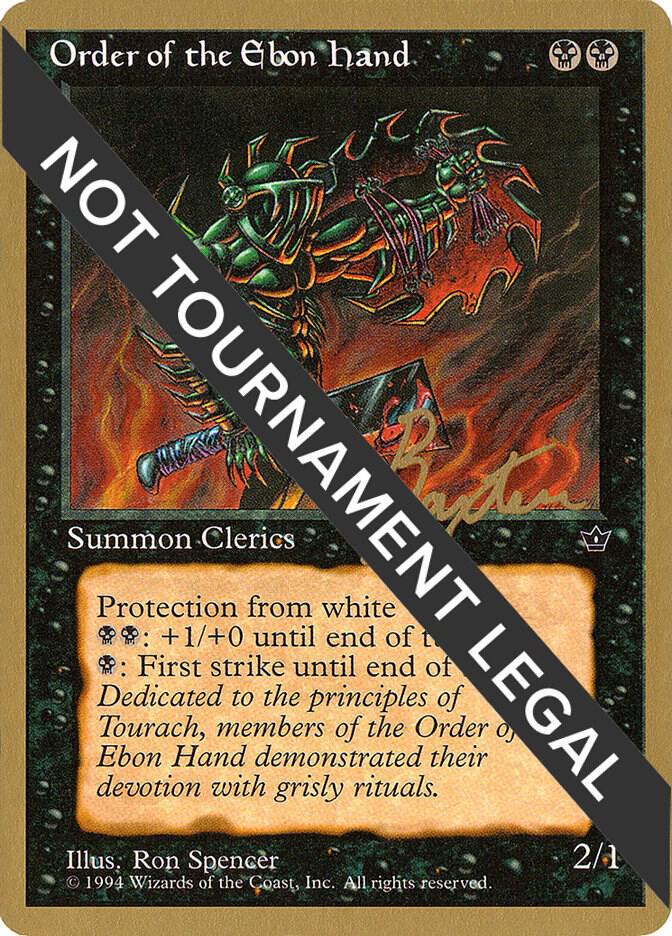 Order of the Ebon Hand (Spencer) - 1996 George Baxter (FEM) [World Championship Decks]