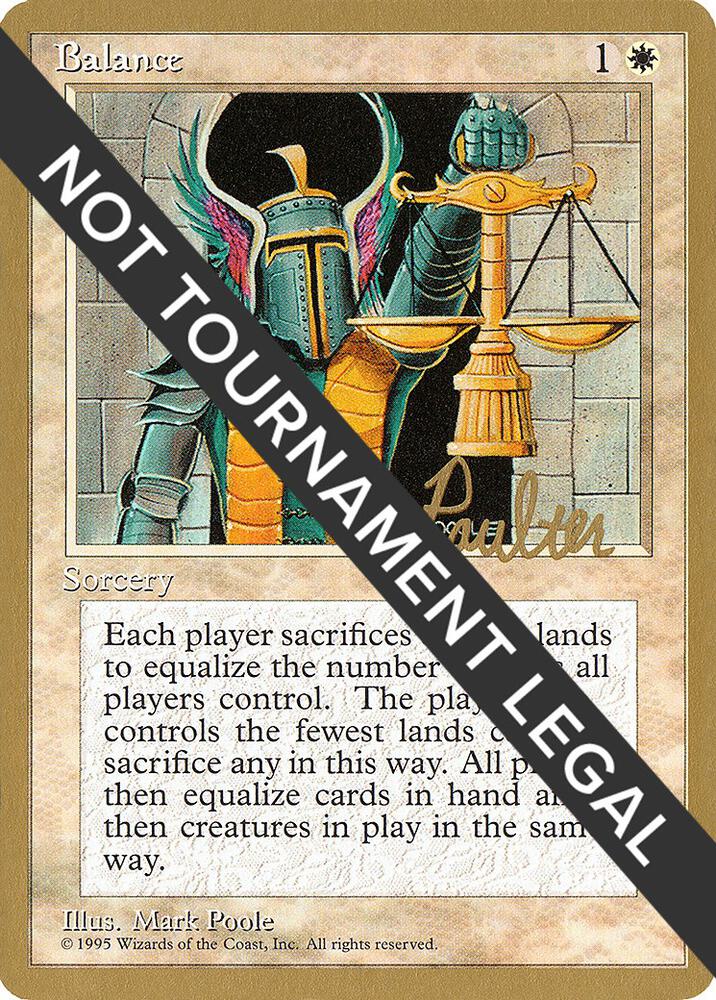 Balance - 1996 Preston Poulter (4ED) [World Championship Decks]