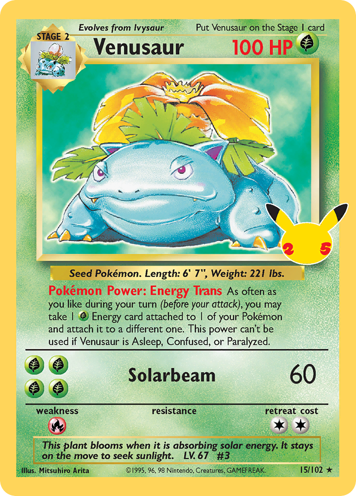 Venusaur - 15/25 Celebrations: Classic Collection