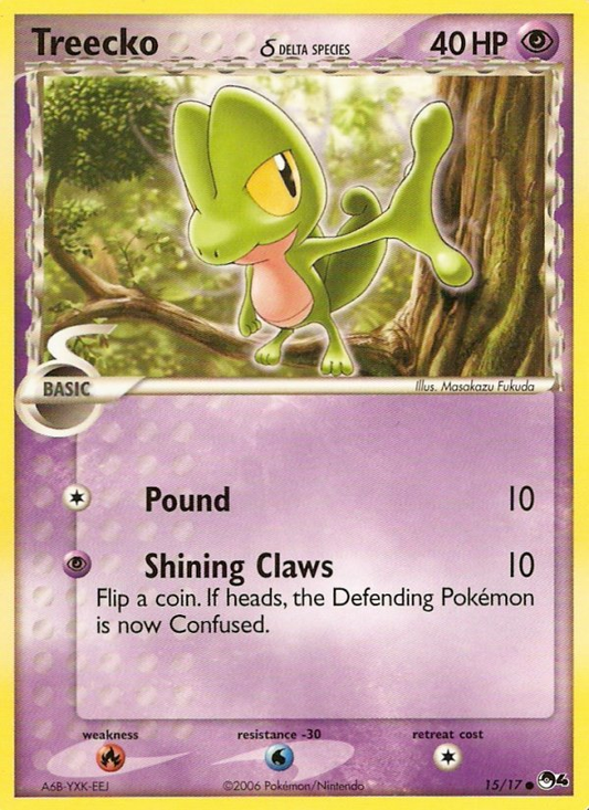 Treecko δ - 15/17 POP Series 4