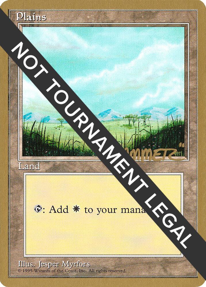 Plains (B) - 1996 Shawn "Hammer" Regnier (4ED) [World Championship Decks]