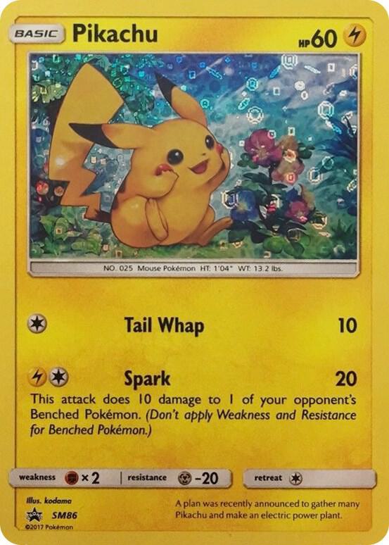Pikachu - SM86 (General Mills Promo) [Miscellaneous Cards & Products] SM86