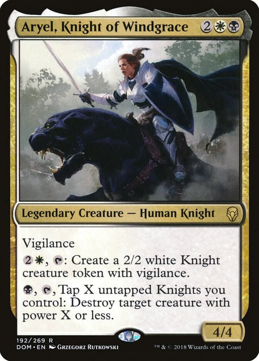 Aryel, Knight of Windgrace [Dominaria] 192