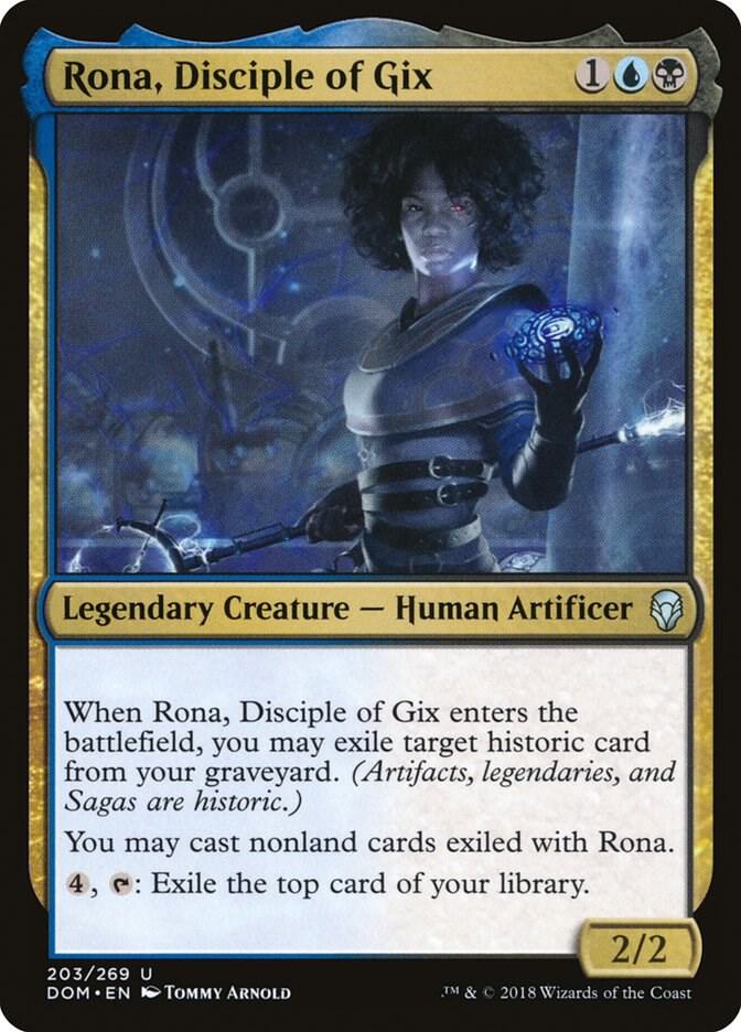 Rona, Disciple of Gix [Dominaria] 203
