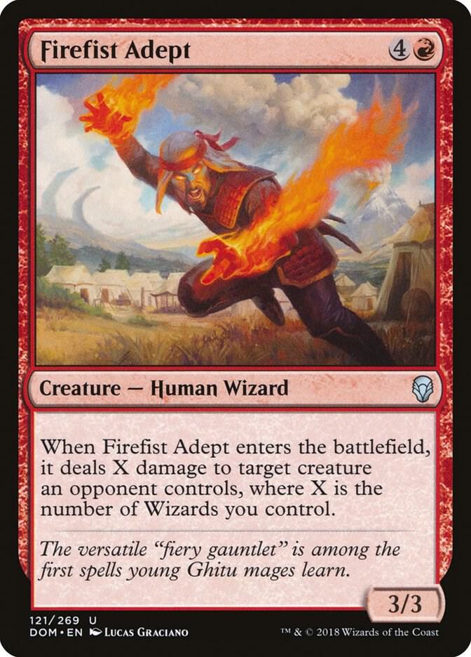 Firefist Adept [Dominaria] 121