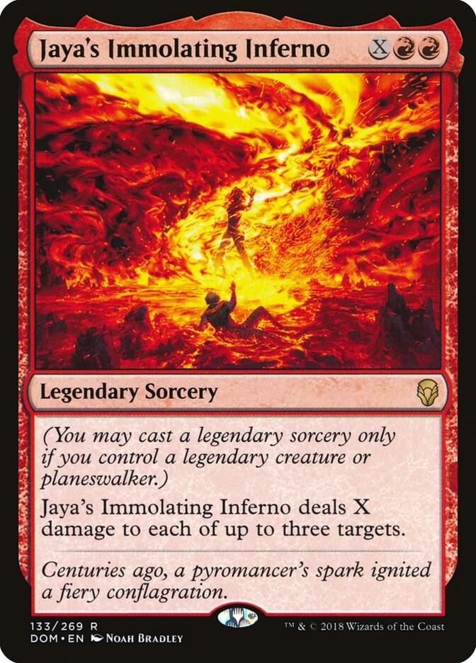 Jaya's Immolating Inferno [Dominaria] 133