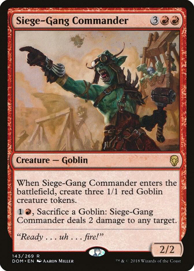 Siege-Gang Commander [Dominaria] 143