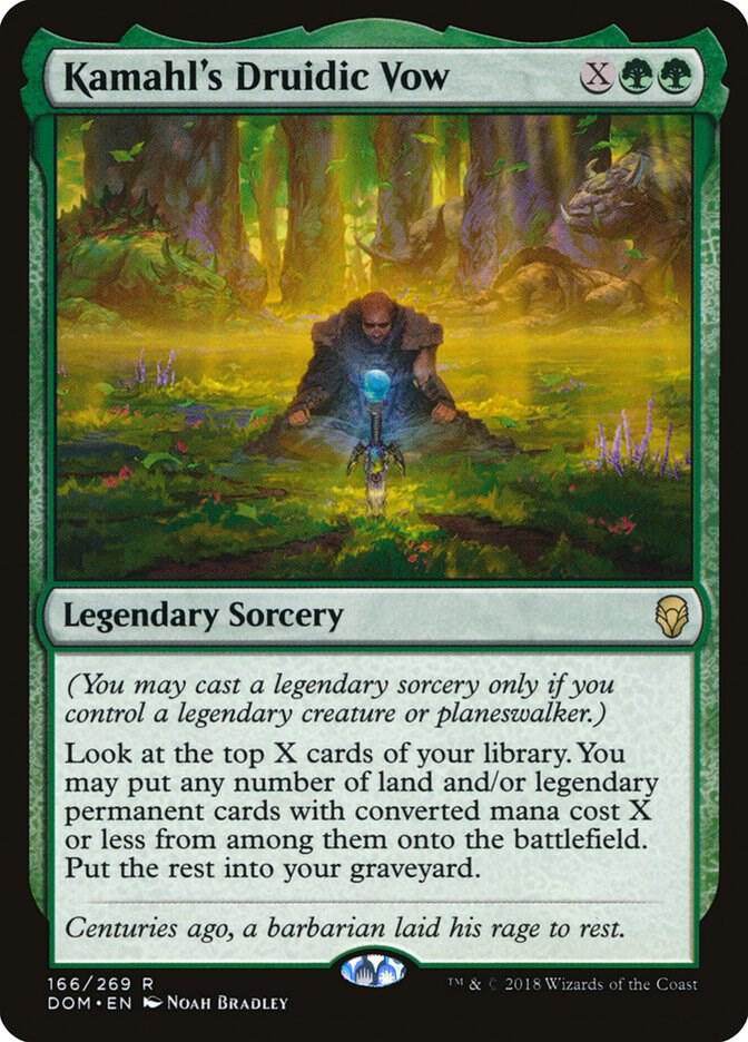 Kamahl's Druidic Vow [Dominaria] 166