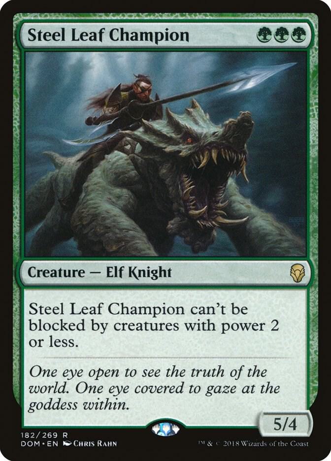 Steel Leaf Champion [Dominaria] 182