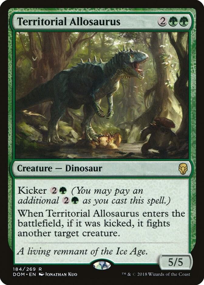 Territorial Allosaurus [Dominaria] 184