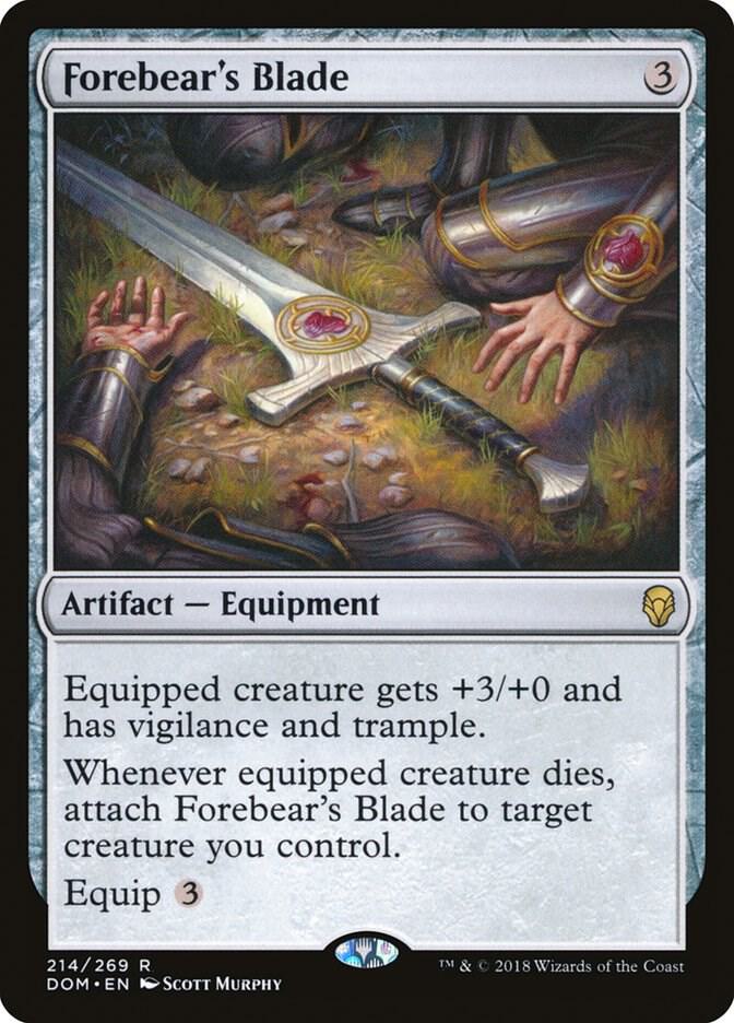Forebear's Blade [Dominaria] 214