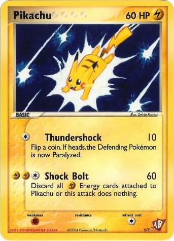 Pikachu - 5/5 [Kids WB Promos] 005/005