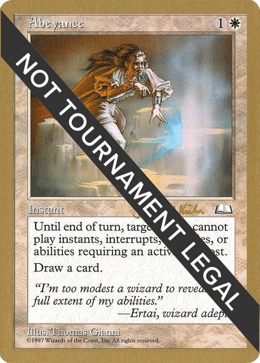 Abeyance - 1997 Janosch Kuhn (WTH) [World Championship Decks]