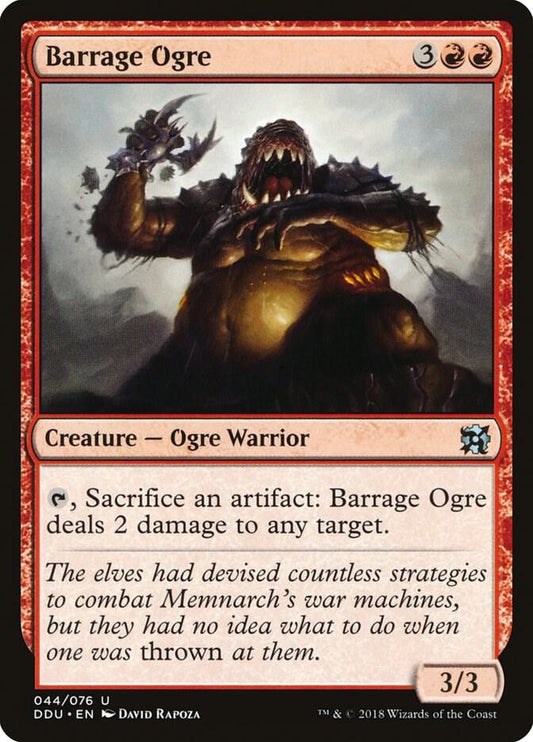 Barrage Ogre [Duel Decks: Elves vs. Inventors] 44