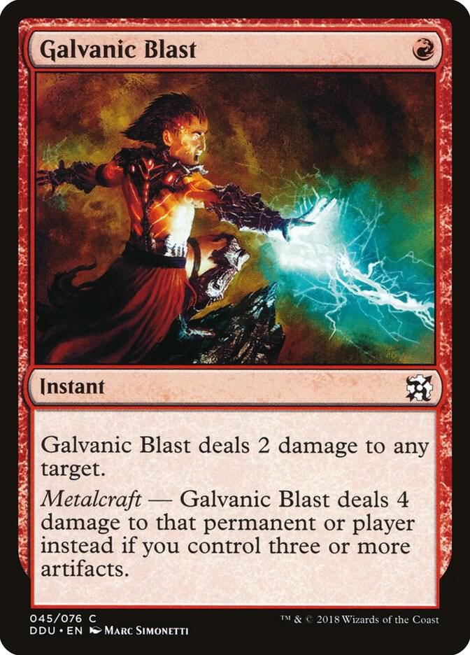 Galvanic Blast [Duel Decks: Elves vs. Inventors] 45