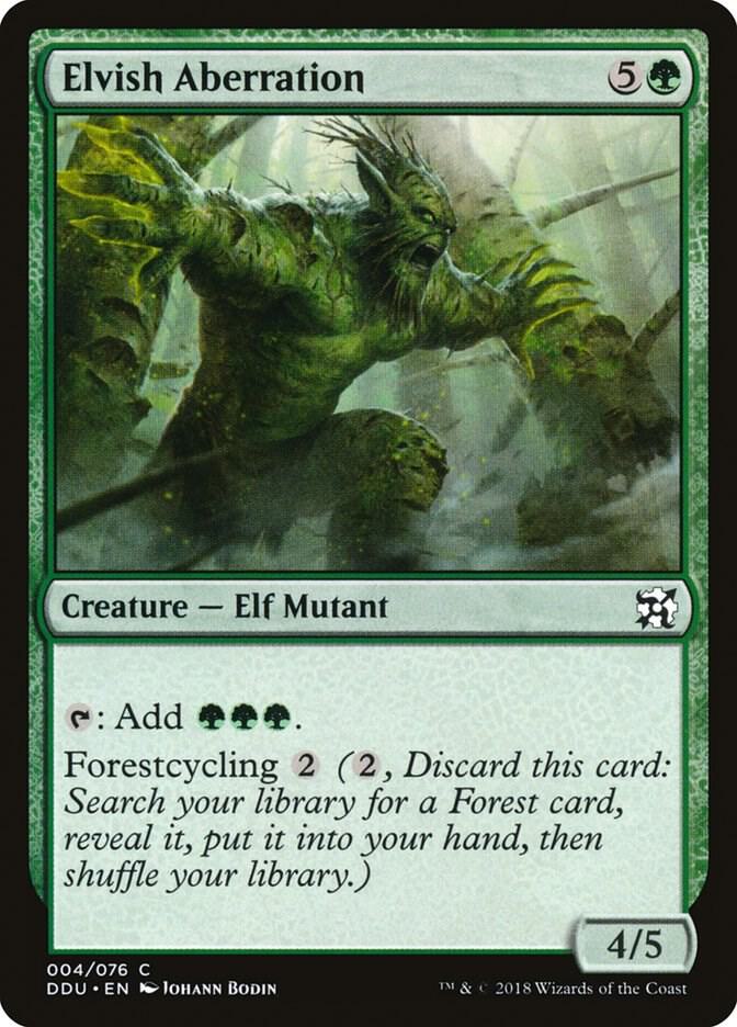 Elvish Aberration [Duel Decks: Elves vs. Inventors] 4