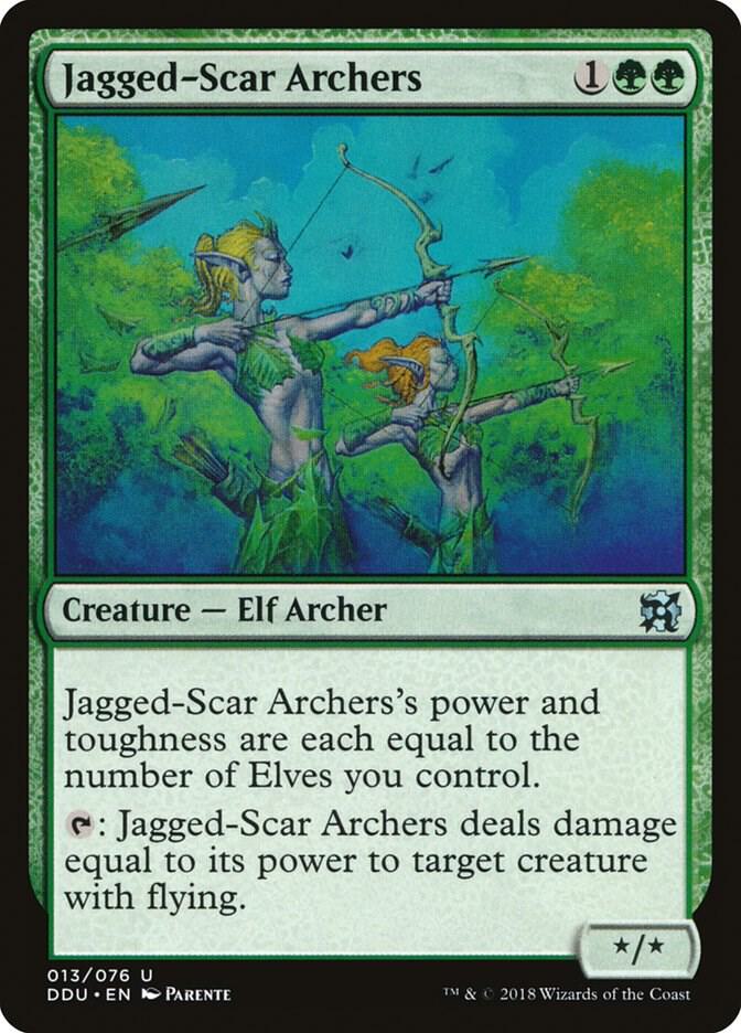 Jagged-Scar Archers [Duel Decks: Elves vs. Inventors] 13