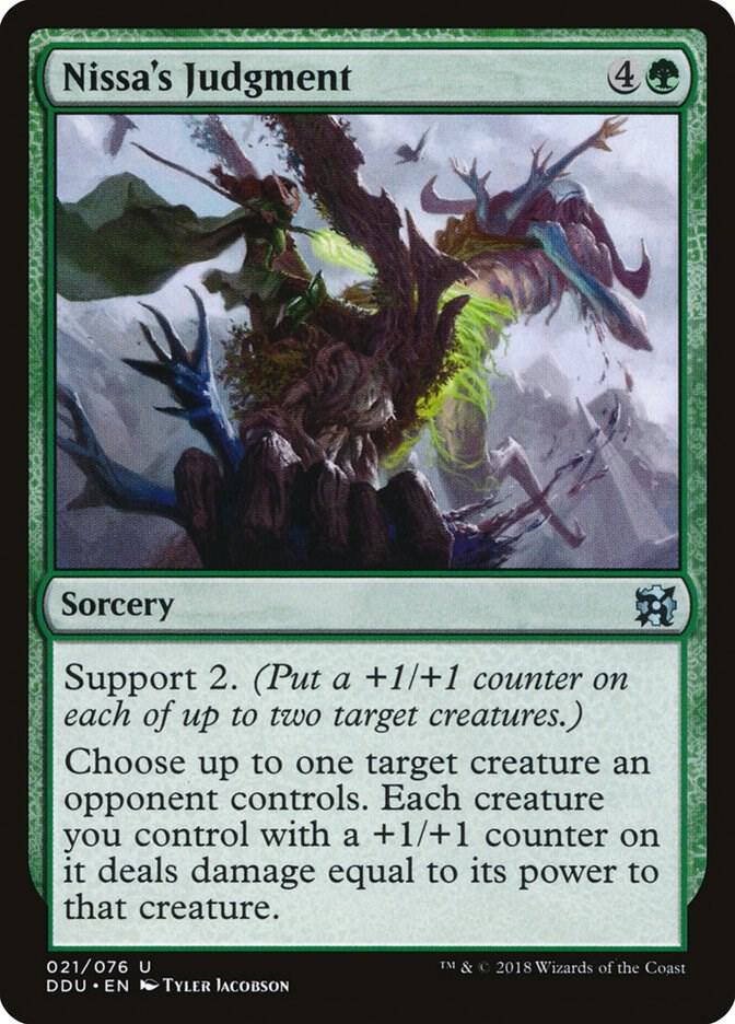 Nissa's Judgment [Duel Decks: Elves vs. Inventors] 21