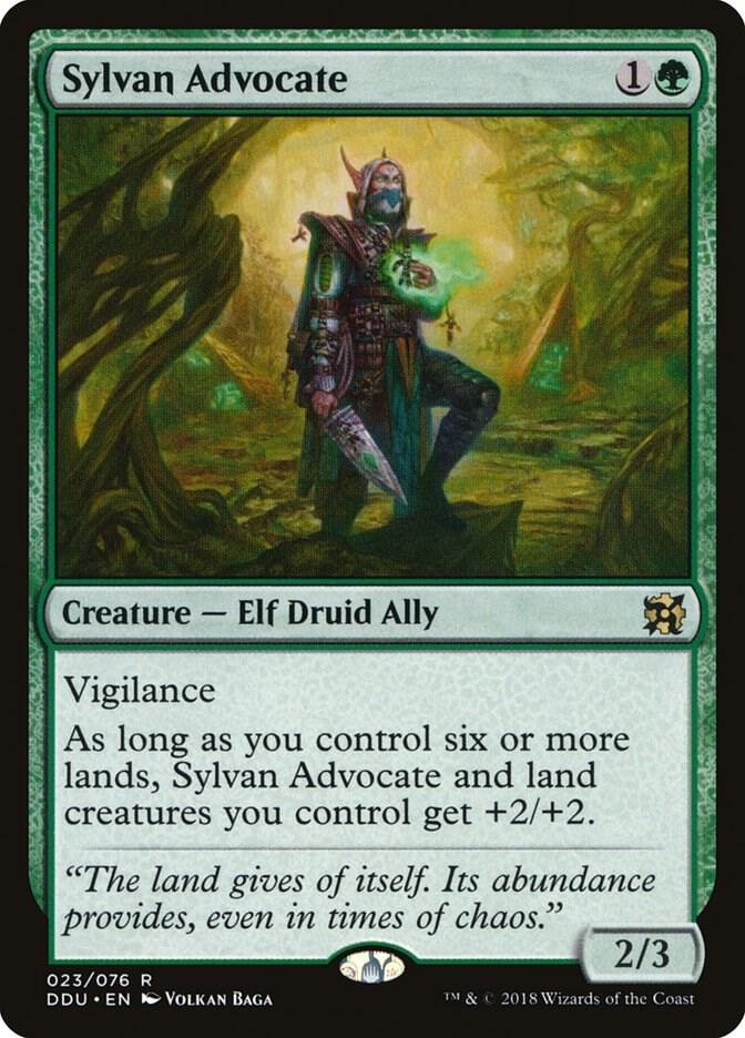 Sylvan Advocate [Duel Decks: Elves vs. Inventors] 23