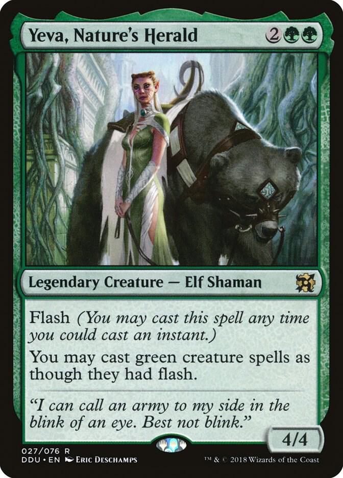 Yeva, Nature's Herald [Duel Decks: Elves vs. Inventors] 27